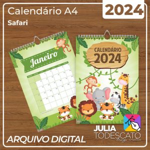 Arquivo Digital - Calendário A4 2024 | SAFARI