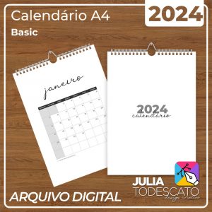 Arquivo Digital - Calendário A4 2024 | BASIC