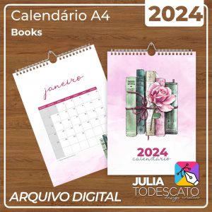 Arquivo Digital - Calendário A4 2024 | BOOKS