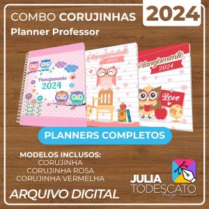 Arquivo Digital - COMBO Planner Professor 2024 | CORUJINHAS