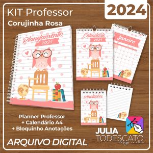 Arquivo Digital - KIT PROFESSOR 2024 | CORUJINHA ROSA