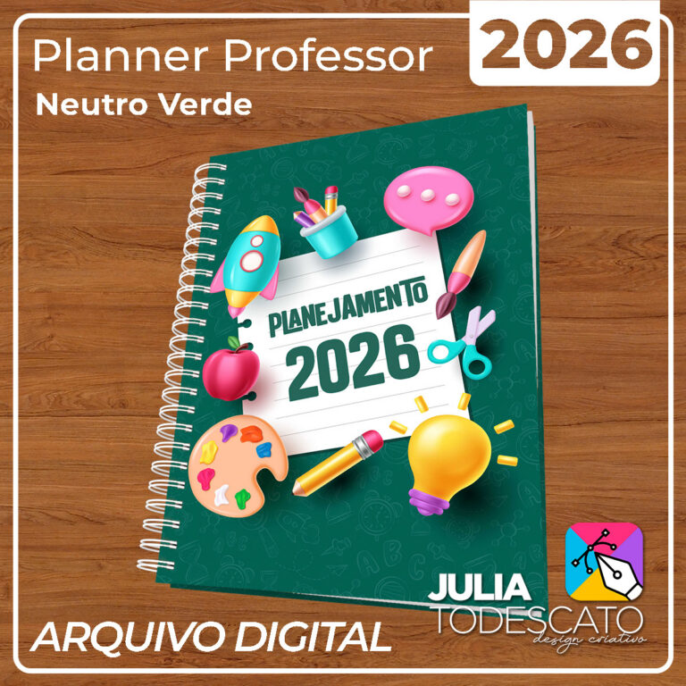 Arquivo Digital - Planner Professor 2026 | CLÁSSICO - Julia Todescato