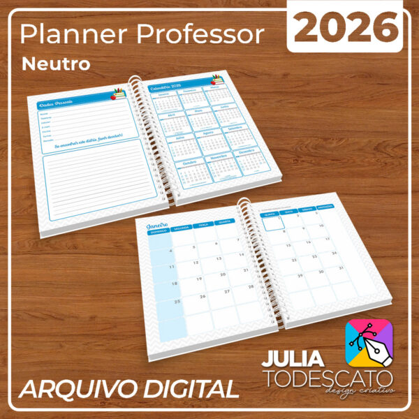 Arquivo Digital - Planner Professor 2026 | NEUTRO - Imagem 3
