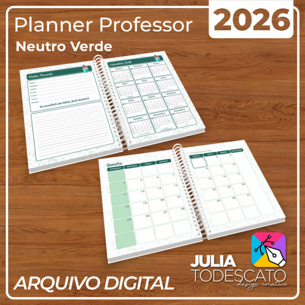 Arquivo Digital - Planner Professor 2026 | CLÁSSICO - Imagem 3