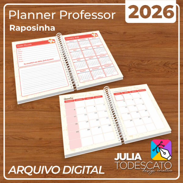 Arquivo Digital - Planner Professor 2026 | RAPOSINHA - Imagem 3